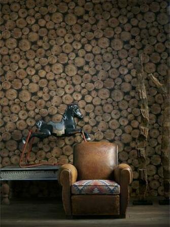 Industrial Wallpaper Rustic Other Metro By Kathy Kuo