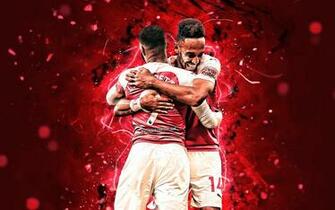 Wallpaper Pierre Emerick Aubameyang Alexandre Lacazette