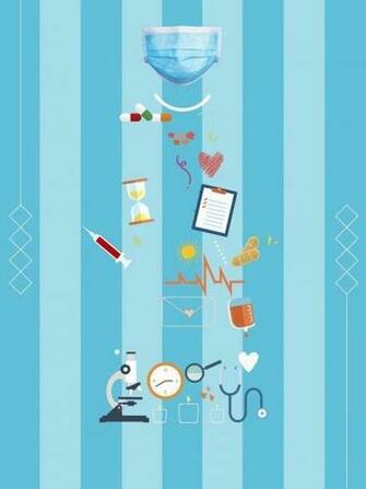 Cartoon Doctor Medical Health Poster Psd Layered Background