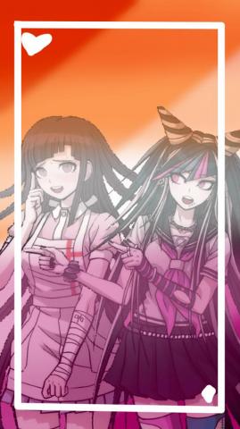 Danganronpa Kin Edits Lesbian Ibuki X Mikan Wallpaper For