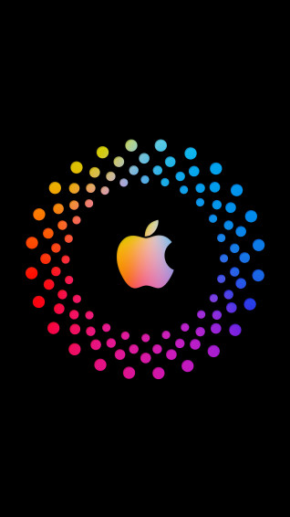 Apple Logo Black Background Wallpaper iPhone Phone 4k 6680e