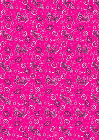 X Bandana Hot Pink Paisley Cowboy Cowgirl
