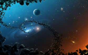 Wallpaper Meteors Floating Through Space HD