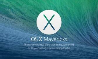 Os X Mavericks Wallpaper For Your Desktop