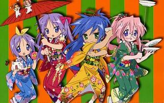 Muryou Anime Wallpaper Lucky Star Kimono