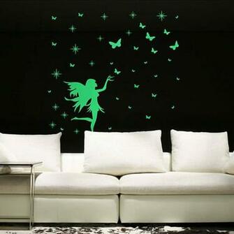 Phosphorescent Angel Butterfly Girl Fairy Luminous Cartoon Nursery