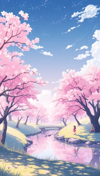 Pastel Anime Phone Wallpaper
