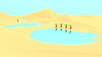 Oasis In The Desert Wallpaper