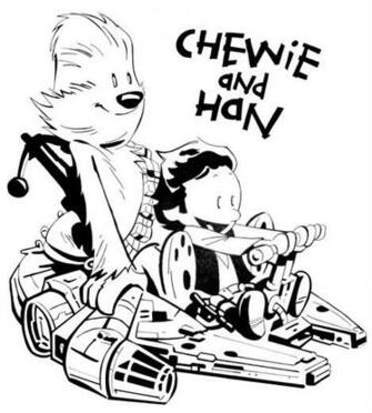 Chewie And Han Solo By Franciscomd