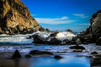 HD Wallpaper The Waves Crash At Pfeiffer Beach In Big Sur