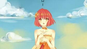 Wallpaper Anime Girl Embarrassed Dress Look HD