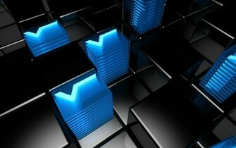 Best 3d Blue Light Black Background Wallpaper High