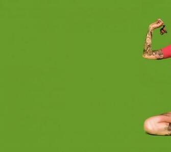 Tattoos Women Pinup Kat Von D Green Background Wallpaper