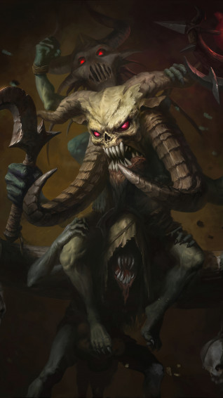 Diablo Immortal Monster Chieftain Ongori 4k Phone iPhone