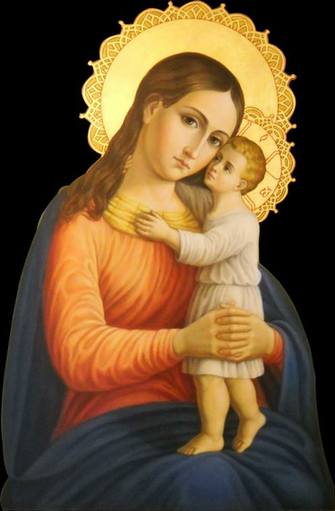 Icon Mary And Baby Jesus By Joeatta78