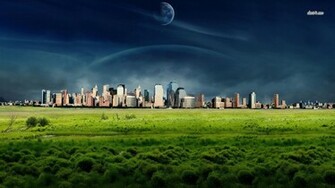 City Skyline Wallpaper Fantasy