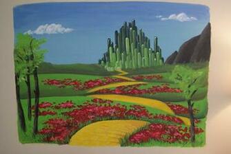 Emerald City Wall Mural By Grandsyeuxbleu