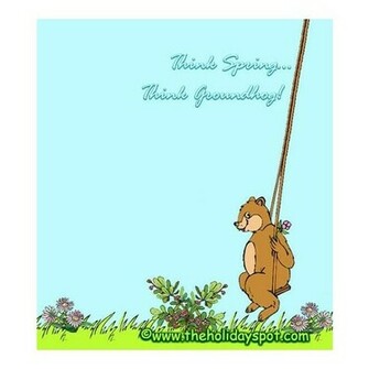 Groundhog Day Background Swinging