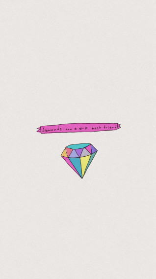 Best Friends Forever iPhone Diamond Wallpaper