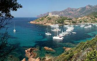 Wallpaper Sea Bay Yachts Corsica Image For Desktop Section