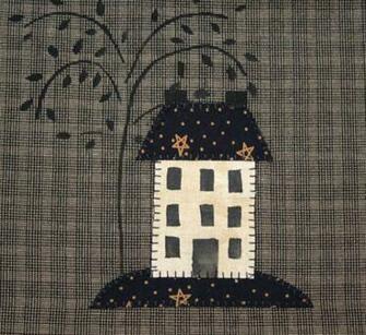 Primitive Willow Tree Wallpaper Border