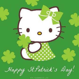 Happy St Patrick S Day With Image Hello Kitty Wallpaper