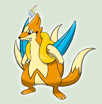 Mega Floatzel Fakemon By Cachomon