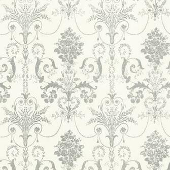 Home Decorating Wallpaper Josette Silver Glitter