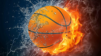 Ball Flame Water Basketball Sports 4k Ultra HD Wallpaper