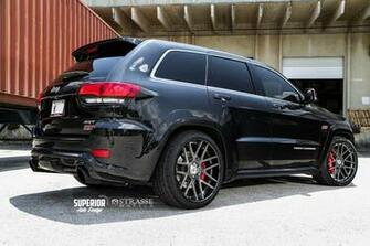 Jeep Grand Cherokee Srt8 Strasse Wheels Tuning Cars Black Wallpaper