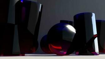 Wallpaper Glass Shape Blue 3d HD 1080p Upload At June