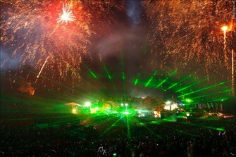Tomorrowland Laser Show HD Wallpaper