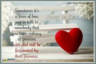 Being In Love English Quotes With HD Wallpaper For Whats