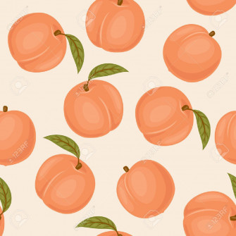 Peach Seamless Pattern Wallpaper