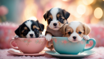 Teacup Puppies Wallpaper