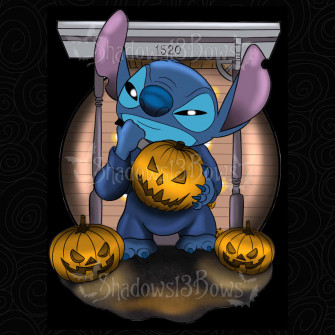 Celebrate Halloween With Lilo And Stitch Wallpaper