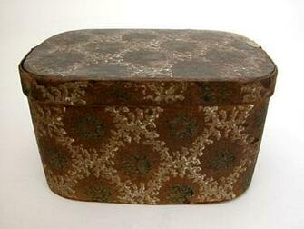 19th Century Antique American Wallpaper Box