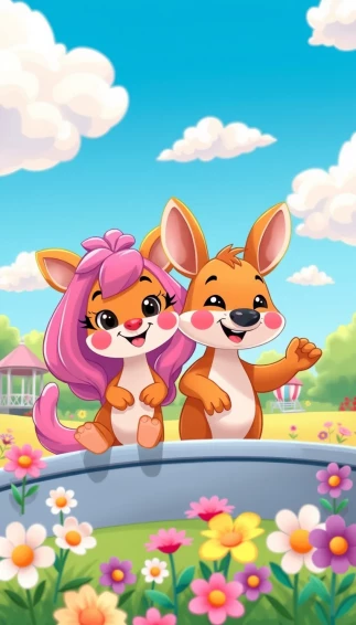 Cartoon Characters Phone Wallpaper