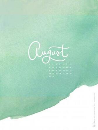 August Calendars And Wallpaper