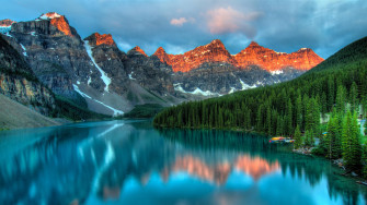Lake Moraine Banff National Park Canada 4k Wallpaper