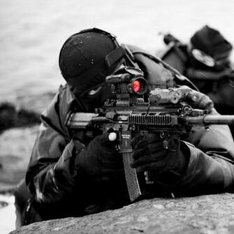 Snow Guns Military Weapons Hk M416 Aimpoint Pro Wallpaper