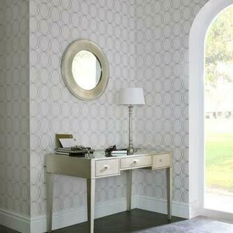 Graham Brown Darcy Pearl X Geometric Wallpaper Res