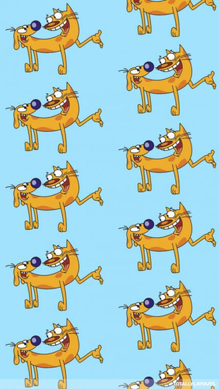 Cat Dog Cartoon Whatsapp Wallpaper Chat