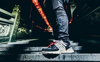 Wallpaper Foot Sneaker Ladder Jeans 4k Ultra