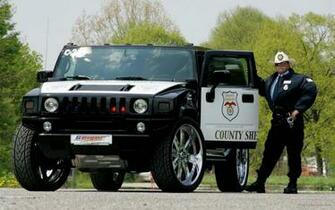 Hummer Police Car Wallpaper HD