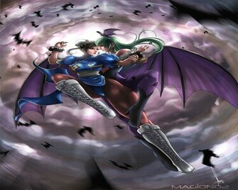 Chun Li Vs Morrigan Wallpaper