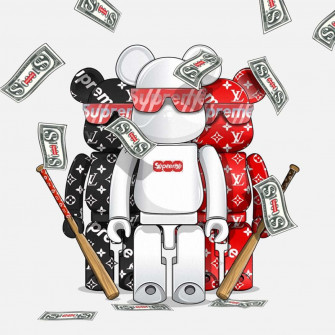 Kaws X Supreme Wallpaper