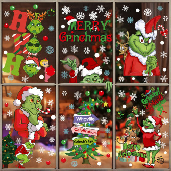 Amazon Sheets Christmas Decorations Window Clings 102pcs