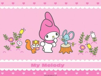 Women My Melody Wallpaper Desktop Background