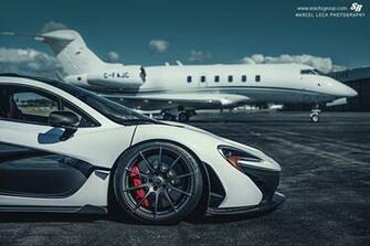 Awesome White Mclaren P1 Race Mode Front Wheel Red Brake